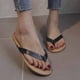 thumbnail image 1 of Mujeres en Peep Zapatos planos transpirables Chanclas de playa Wmkox8yii ytu9950, 1 of 4