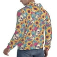 thumbnail image 6 of Salouo colorful Skull sunflower Pattern Men's Fall Hoodie Sweatshirt,Sport Hoodie with Pockets for Men Pullover Casual Hooded Sweatshirt-Small, 6 of 7
