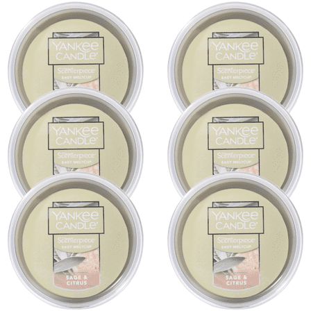 Yankee Candle Sage & Citrus Scenterpiece Easy MeltCup (Pack of 6)