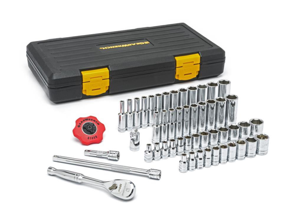 Gearwrench 51 Pc. 120Xp™ Mechanics Tool Set, 1/4 In. Dr. 6 Pt. Sae/metric  Standard And Deep Sockets