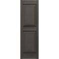 thumbnail image 6 of Ekena Millwork 14 3/4"W x 50"H Lifetime Vinyl, TailorMade Two Equal Panels, Raised Panel Shutters, w/Shutter-Loks (Per Pair), Musket Brown, 6 of 7