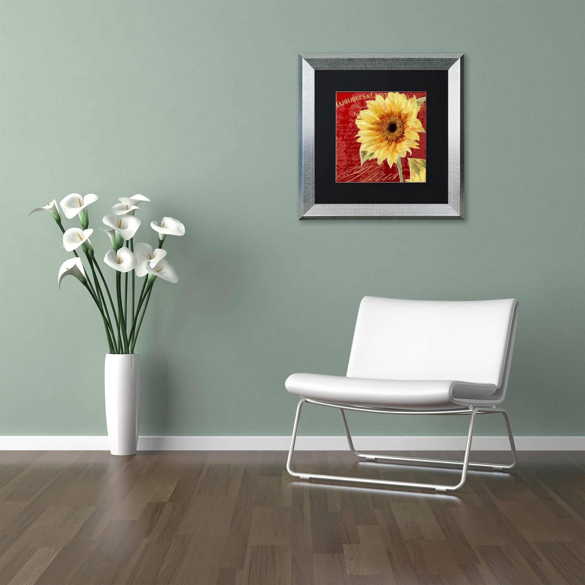 Trademark Fine Art "Ete III" Canvas Art by Color Bakery Black Matte, Silver Frame