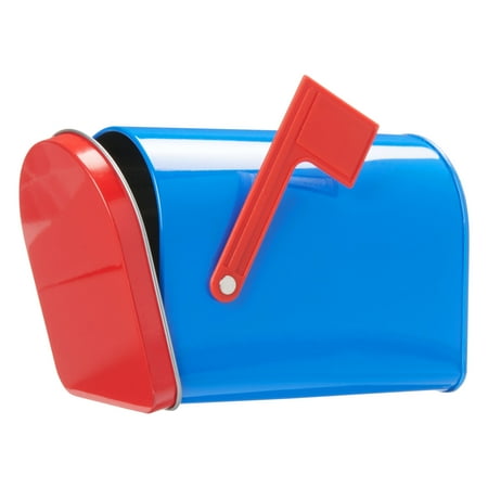 Way To Celebrate Valentine's Day Tin Mailbox, Blue