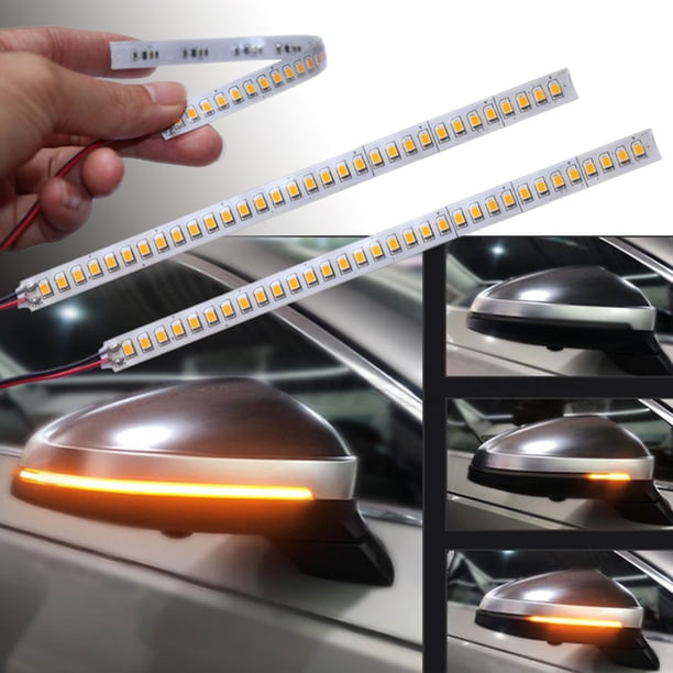 Gwong Autos 2pcs Car Secuencial 12V LED LED Spirit Sirve Light Lights Advierte Tape Tape Gwong 24008932
