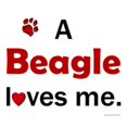 thumbnail image 2 of CafePress - A Beagle Loves Me Infant Bodysuit - Baby Light Bodysuit, 2 of 4