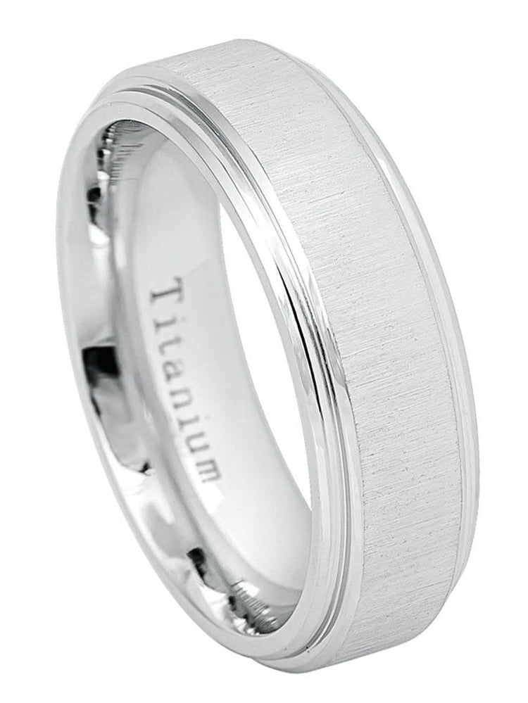 Details about   Titanium Grooved 6 MM Polished and Satin Wedding Band
