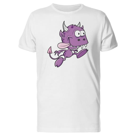 Funny Purple Monster Cartoon Tee Men's -Image by Shutterstock