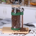thumbnail image 6 of KKC HOME ACCENTS Glass Coffee Bean Storage Container with Scoop,Sealed Glass Storage Jar with Airtight Locking Lid,Airtight Nut Container,Sealed Container for Coffee Bean,Nut,50 fluid-oz, 6 of 10