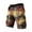 Dark Gray, variant on Men's Casual Cargo Shorts Tie-Dye Print Ethnic Loose Fit Trousers Summer Travel Hiking Beach Shorts With Pockets