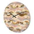 thumbnail image 3 of Designart 'Retro Geometric Braids Wave' Mid-Century Modern Wood Wall Clock, 3 of 5