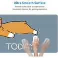 thumbnail image 5 of Not Today Corgi Dog Desk Pad 35.4x15.7 Inch XXL Cute Dog Quote Design Extended Mouse Pad Non-Slip Rubber Base Large Gaming Mousepad Stitched Edges Keyboard Mouse Mat for Women Girl Office Home-Blue, 5 of 6