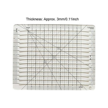 5-in-1 Acrylic Quilt Sewing Ruler Quilting Grid quilt ruler uses ...