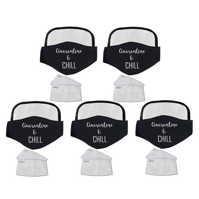 5 piezas máscaras faciales resistentes respirables antipolvo niebla boca protección nasal Sunnimix Máscaras de algodón Mujer
