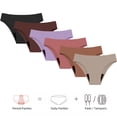 thumbnail image 4 of Hontri Swim Pants Women's Menstrual Physiological Swimming Trunks Leak Proof 4 Layer Menstrual Bikini Swim Bottoms Underwear Purple 3Xl, 4 of 4