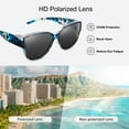 thumbnail image 3 of TINHAO Polarized Sunglasses Over Glasses for Women Men, Fit Over Glasses Sunglasses with Square Oversized UV Protection, 3 of 7