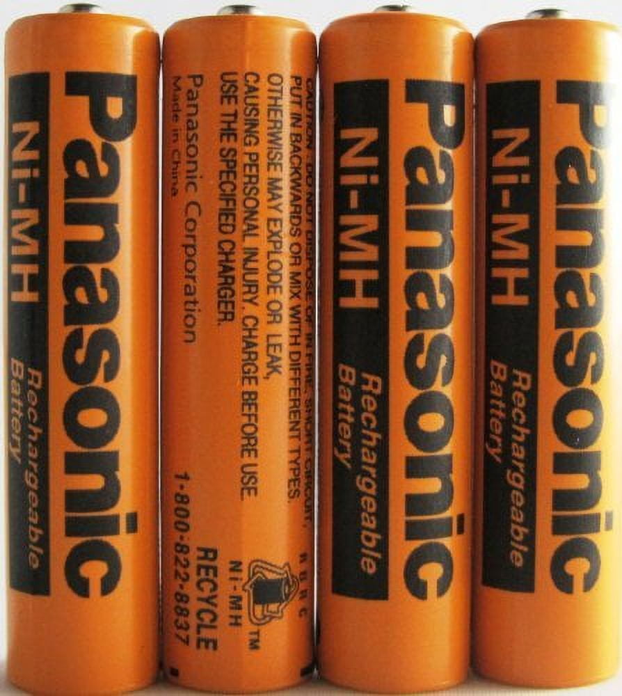 8 Pack Panasonic NiMH AAA Rechargeable Battery for Cordless Phones with 2 Battery Cover Cases (Bulk Packaging non-retail packaging)