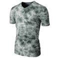 thumbnail image 2 of H2H Mens Casual Slim Fit Tie-Dye Short Sleeve T-Shirts V-neck Cotton Top (KMTTS650), 2 of 6