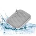 thumbnail image 6 of Unique Bargains Soap Dish Soap Cleaning Storage for Bathroom Kitchen Silicone Gray 2 Pcs, 6 of 7