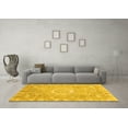 thumbnail image 3 of Ahgly Company Machine Washable Indoor Rectangle Oriental Yellow Traditional Area Rugs, 2' x 4', 3 of 4