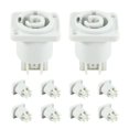 thumbnail image 2 of 10 Uds Conector Powercon 3 Pines 20A 250V Enchufe de Panel Altavoz Potencia Hembra para IluminacióN Escenario Pantalla LED, Gris, 2 of 5