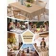 thumbnail image 5 of Brown Wood Grain Table Cloth, Waterproof Tablecloth for Rectangle Tables, Retro Western Farmhouse Wooden Board Reusable Washable Fabric Table Cover for Restaurant Kitchen Dining Tables 60"x120", 5 of 9