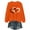 Orange, variant on SNKSDGM Long Sleeve Shirts for Women Fitted Cropped Women's Casual Fashion Round Neck Long Sleeve T Shirt for Valentine's Day Comfortable and Base Layer Top. Ideal for Everyday Wear. M
