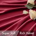 thumbnail image 5 of Hot Pink Velvet Curtains 108 inches 2 Panels - Luxury Room Darkening Window Drapes for Bedroom Living Room Thermal Insulated Super Soft Blackout Extra Long, Back Tab Rod Pocket Pinch Pleated, 5 of 13
