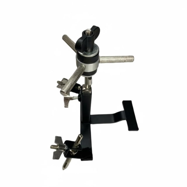 twisto Percussion Mounting Stand Screw-Tightened Three-Arm Clamp Stand Mount Bracket, 3-side Rotary Stand