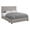 Gray, variant on Monarch Specialties Queen Size, Beige Linen Bed with 2 Storage Drawers