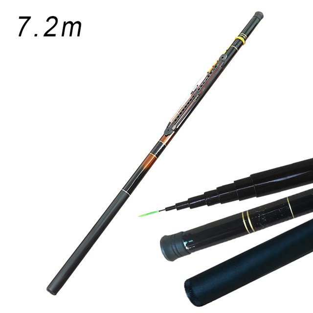 CAROOTU Fishing Rod Pole Portable Comfortable Handle with Fishing Line Fishhook Accessories Set