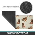 thumbnail image 6 of Dachshund Footprint Kitchen Rugs Sets Of 2,Anti Fatigue Kitchen Mat Rugs Non Slip Washable,Decorative Kitchen Floor Mats for Kitchen,Sink,Laundry,17"x30"+17"x47", 6 of 7