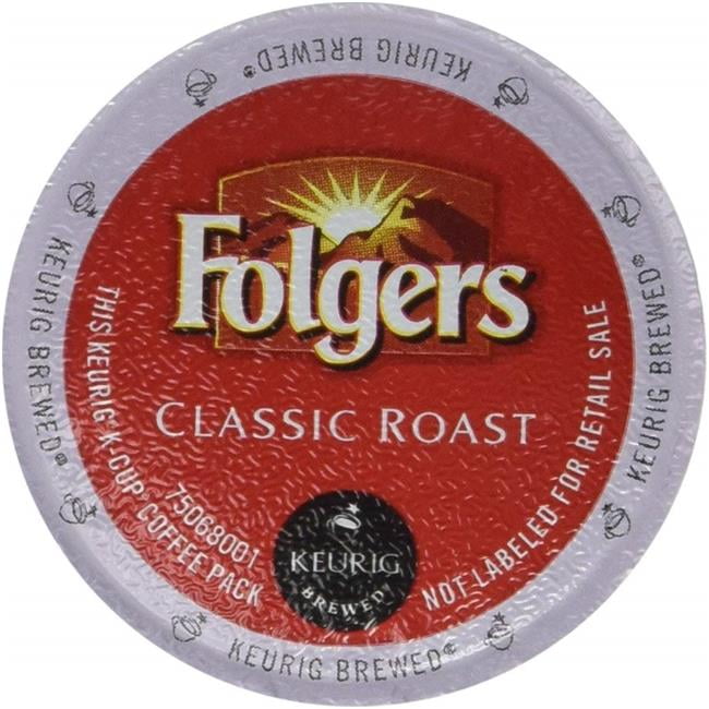 Folgers Classic Roast Coffee, Keurig KCups, 72 Count