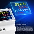 thumbnail image 2 of Medidores de electricidad Tomshoo DIN-Rail y App Xinzy 40-300v 220v Din Rail con Medidores de aplicación, 2 of 8