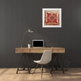 thumbnail image 3 of Grey, Jace 26x26 White Modern Wood Framed Museum Art Print Titled - Red Pattern 8, 3 of 4
