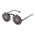 thumbnail image 1 of Gafas de sol vintage Steampunk, gafas circulares, góticas, creativas, redondas para festivales. Eje, 1 of 9
