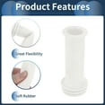 thumbnail image 4 of Unique Bargains Bike Handlebar Grips Covers 100mm Bicycle End Grips Protector Rubber White Non-Slip 1 Pair, 4 of 6