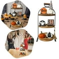 thumbnail image 4 of Jierger 4PCS Halloween Tiered Tray Decorations Halloween Gnome Decor Farmhouse Autumn Fall Supplies Indoor Decor for Fall Kitchen Home Table Mini Decor Halloween Party Supplies, 4 of 9