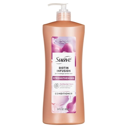 Suave Biotin Infusion Strengthening Conditioner for Breakage Prone Hair, 28 FL OZ