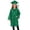 A-Green419, variant on Toddler Girls Outfits Sets Graduation Gown And Cap For Kids Girls Doctoral Robe With Pockets Teens Clothing