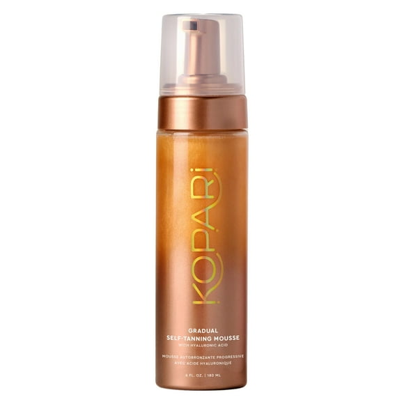 Kopari Mousse Autobronzante Progressive Infusée d'Acide Hyaluronique, Application Uniforme, Couleur Naturelle Longue Durée, Résultats Lisses Sans Traces