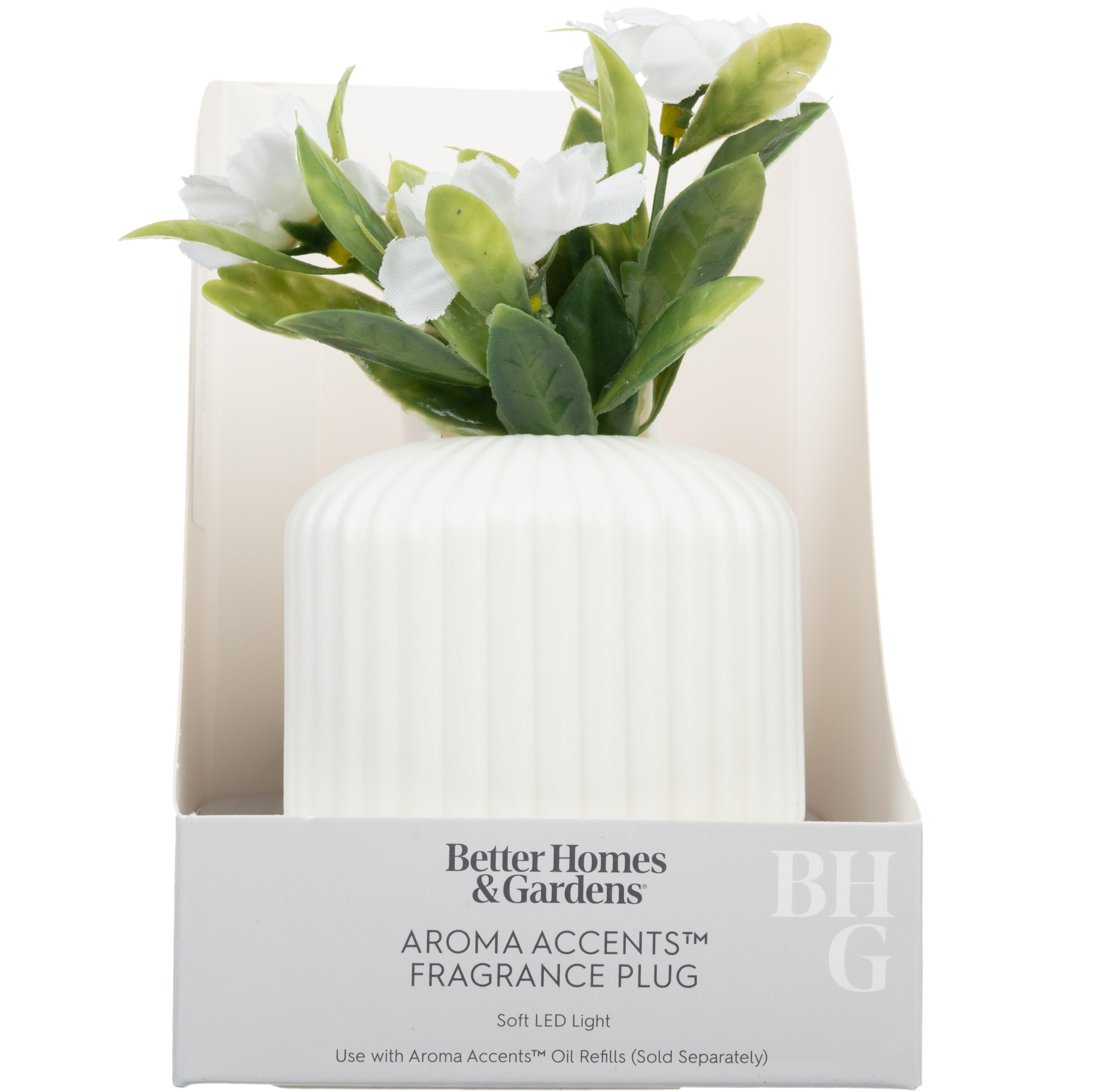 (4 pack) Better Homes & Gardens Aroma Accent Fragrance Plug, Flower Pot