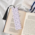 thumbnail image 4 of Kdxio Lavender Flowers Print Metal Tassel Bookmarks,Perfect Gift for Art Lovers and Bookworms Metal Bookmarks for Women, 4 of 8