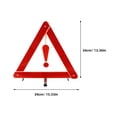thumbnail image 2 of GOOHOCHY 3 piezas de triángulos de advertencia reflectantes de emergencia para vehículos en carretera. Señales de advertencia triangulares., 2 of 8
