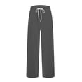 thumbnail image 4 of Domzle Men's Lightweight Pajama Pants Soft Lounge Sleep Joggers Adjustable Drawstring & Pockets All-Season Sleepwear Dark Gray 3XL, 4 of 5