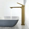 thumbnail image 4 of Vigo Vgt2087 Dunn 16" Concrete Vessel Bathroom Sink - Matte Brushed Gold, 4 of 7