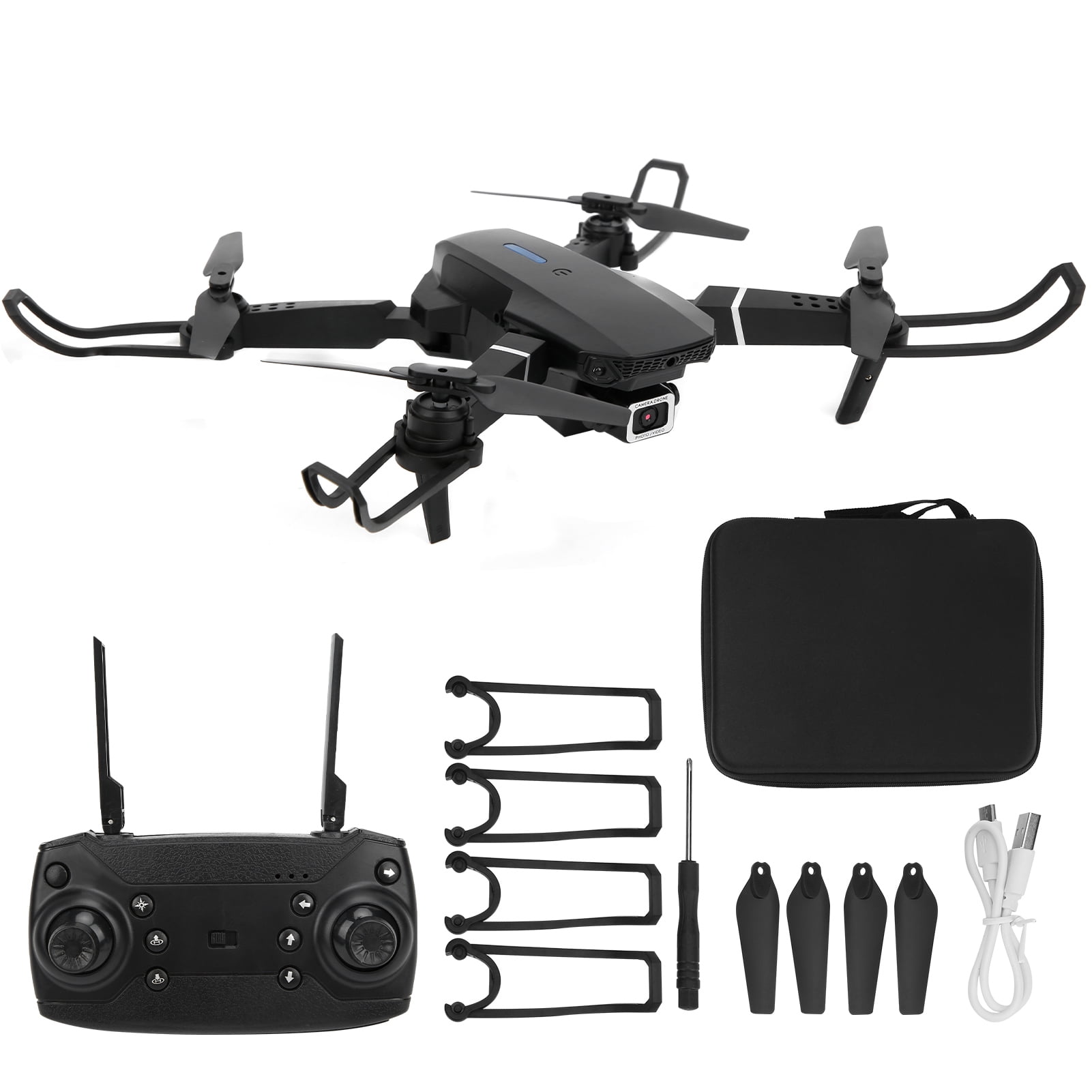 Mini Drone Plegable Con Cámara 4K – Quadricóptero RC Con Luces LED, Control Por App, Para Interiores Y Exteriores