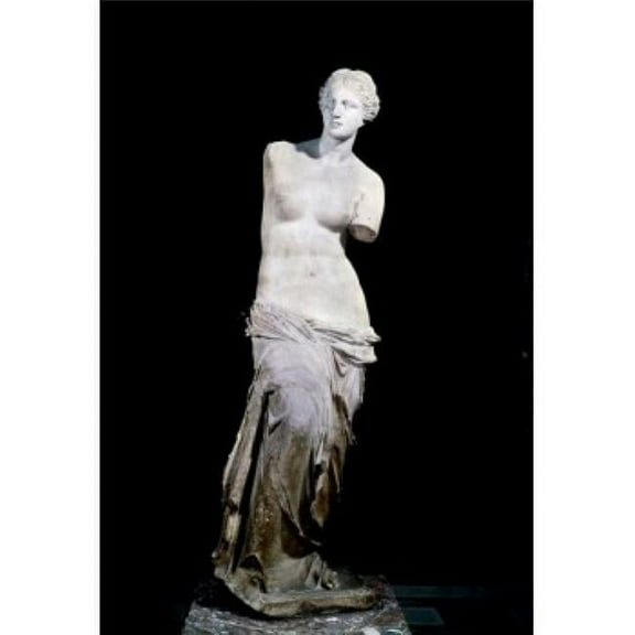 Venus de Milo Marble Sculpture 150 B.C France Paris Musee Du Louvre Poster Print - 18 x 24 in.