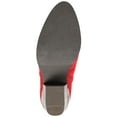 thumbnail image 6 of Journee Womens Issla Pull On Stacked Heel Booties, Widths Available, 6 of 10