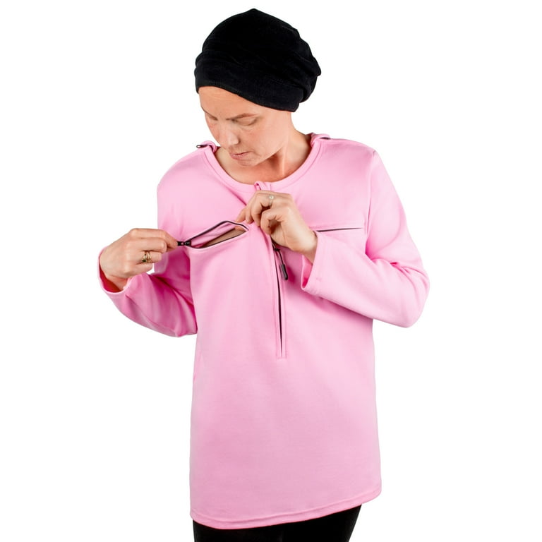 Chemo Shirt for Port Access Women Chemotherapy Chest Port Access