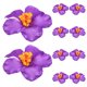 thumbnail image 2 of KAKOWELY 10 flores de hibisco artificiales: decoraciones hawaianas tropicales para fiestas de verano y eventos en interiores y exteriores - Flores de hibisco artificiales, 2 of 4